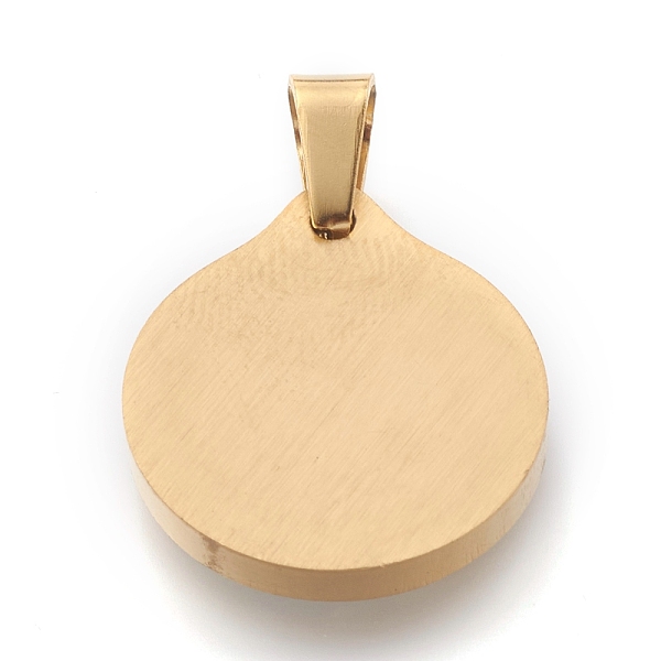 PandaHall 304 Stainless Steel Pendants, with Shell, Flat Round with Alphabet, Golden, Letter.F, 20.5x18x2.5mm, Hole: 7x4mm Stainless...
PandaHall 304 Stainless Steel Pendants, with Shell, Flat Round with Alphabet, Golden, Letter.F, 20.5x18x2.5mm, Hole: 7x4mm Stainless...