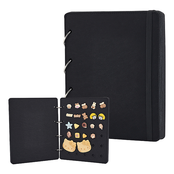 PandaHall 8 Pages Shoe Charms Organizer, Black Felt Charm Organizer Rectangle Shoe Charm Collection Booklet for Sneakers Sandals...
PandaHall 8 Pages Shoe Charms Organizer, Black Felt Charm Organizer Rectangle Shoe Charm Collection Booklet for Sneakers Sandals...
