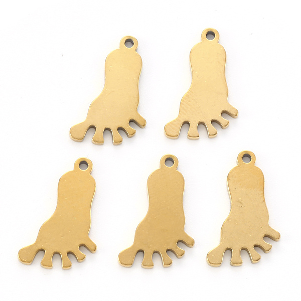 PandaHall Vacuum Plating 304 Stainless Steel Pendants, Laser Cut, Feet, Footprint, Golden, 17x10x1mm, Hole: 1.2mm 304 Stainless Steel Body
PandaHall Vacuum Plating 304 Stainless Steel Pendants, Laser Cut, Feet, Footprint, Golden, 17x10x1mm, Hole: 1.2mm 304 Stainless Steel Body