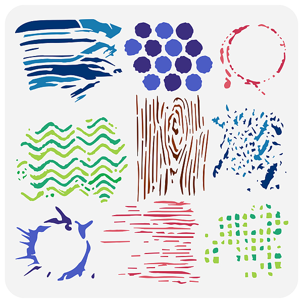 PandaHall FINGERINSPIRE Wood Grain Pattern Stencil 11.8x11.8inch Reusable Wood Texture Painting Template 9 Style Multi-Media Pattern Designs...
PandaHall FINGERINSPIRE Wood Grain Pattern Stencil 11.8x11.8inch Reusable Wood Texture Painting Template 9 Style Multi-Media Pattern Designs...