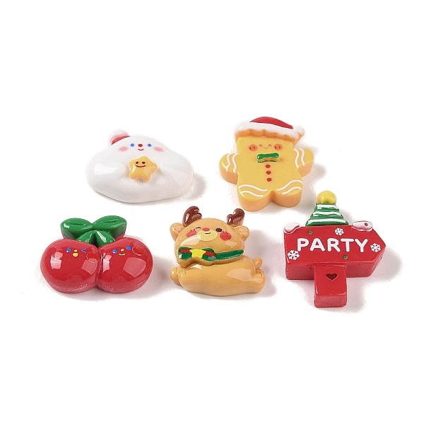 PandaHall Christmas Opaque Resin Decoden Cabochons, Cherry & Gingerbread Man & Deer, Mixed Shapes, Mixed Color, 25.5~31.5x23~26x7.5~11mm..., Multicolor
PandaHall Christmas Opaque Resin Decoden Cabochons, Cherry & Gingerbread Man & Deer, Mixed Shapes, Mixed Color, 25.5~31.5x23~26x7.5~11mm..., Multicolor