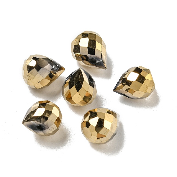 PandaHall Electroplate Glass Beads, Faceted, Full Plated, Teardrop, Light Gold Plated, 9.5x8mm, Hole: 1.2mm Glass Teardrop
PandaHall Electroplate Glass Beads, Faceted, Full Plated, Teardrop, Light Gold Plated, 9.5x8mm, Hole: 1.2mm Glass Teardrop