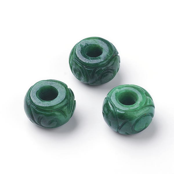 PandaHall Natural Myanmar Jade/Burmese Jade European Beads, Large Hole Beads, Dyed, Flat Round, 12~13x8~9mm, Hole: 5mm Myanmar Jade Flat...
PandaHall Natural Myanmar Jade/Burmese Jade European Beads, Large Hole Beads, Dyed, Flat Round, 12~13x8~9mm, Hole: 5mm Myanmar Jade Flat...