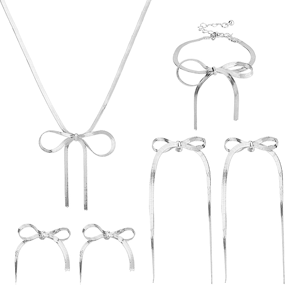PandaHall SUPERFINDINGS DIY Jewelry Making Kit, Including Alloy Bowknot Dangle & Chains Stud Earrings, Alloy Herringbone Chains Jewelry Set...
PandaHall SUPERFINDINGS DIY Jewelry Making Kit, Including Alloy Bowknot Dangle & Chains Stud Earrings, Alloy Herringbone Chains Jewelry Set...