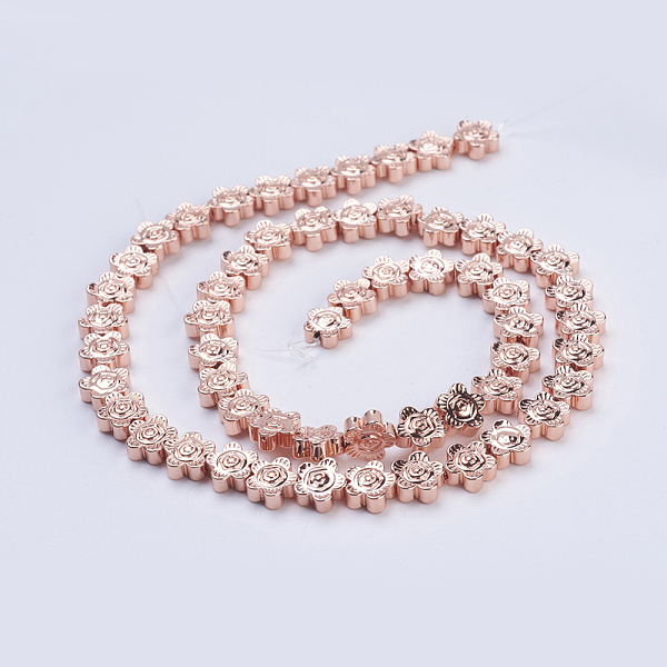 PandaHall Non-magnetic Synthetic Hematite Beads Strands, Smooth Surface, Sunflower, Rose Gold Plated, 7.5x3mm, Hole: 1mm, about...
PandaHall Non-magnetic Synthetic Hematite Beads Strands, Smooth Surface, Sunflower, Rose Gold Plated, 7.5x3mm, Hole: 1mm, about...