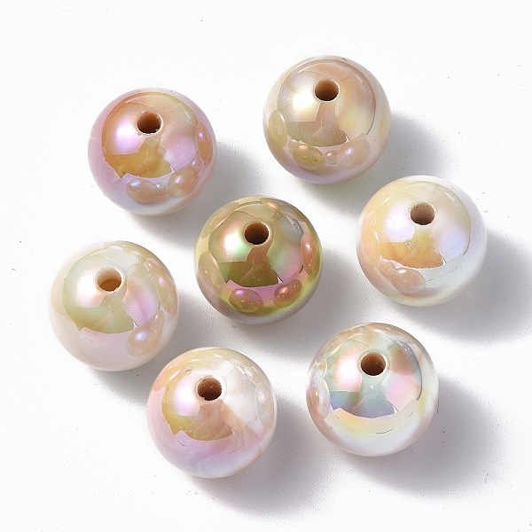 PandaHall UV Plating Rainbow Iridescent Acrylic Beads, Round, Bisque, 15.5x15mm, Hole: 2.7mm Acrylic Round Orange
PandaHall UV Plating Rainbow Iridescent Acrylic Beads, Round, Bisque, 15.5x15mm, Hole: 2.7mm Acrylic Round Orange