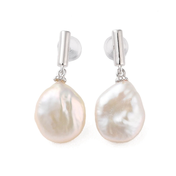 PandaHall 925 Sterling Silver Studs Earring, with Natural Pearl, Oval, Platinum, 26x11mm Pearl Oval
PandaHall 925 Sterling Silver Studs Earring, with Natural Pearl, Oval, Platinum, 26x11mm Pearl Oval