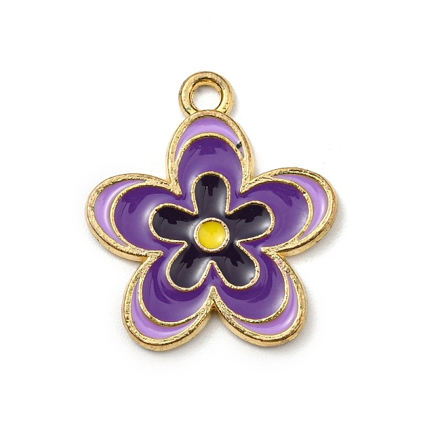 PandaHall Alloy Enamel Pendants, Golden, Flower Charm, Indigo, 21x18.5x1.5mm, Hole: 1.8mm Alloy+Enamel Flower Purple
PandaHall Alloy Enamel Pendants, Golden, Flower Charm, Indigo, 21x18.5x1.5mm, Hole: 1.8mm Alloy+Enamel Flower Purple