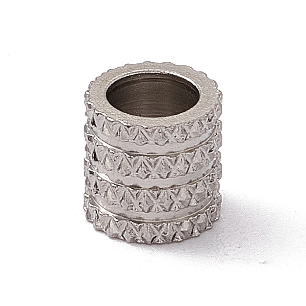 PandaHall Chevron Pattern 304 Stainless Steel European Beads, Large Hole Bead, Column, Stainless Steel Color, 6x6mm, Hole: 4mm 304 Stainless...
PandaHall Chevron Pattern 304 Stainless Steel European Beads, Large Hole Bead, Column, Stainless Steel Color, 6x6mm, Hole: 4mm 304 Stainless...