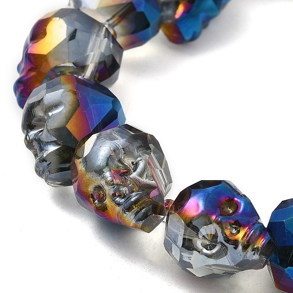 PandaHall Transparent Electroplated Glass Beads Strands, Rainbow Plated, Faceted Skull, Royal Blue, 15x13x13.5mm, Hole: 1.4mm, about...
PandaHall Transparent Electroplated Glass Beads Strands, Rainbow Plated, Faceted Skull, Royal Blue, 15x13x13.5mm, Hole: 1.4mm, about...