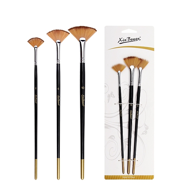 PandaHall Paint Wood Fan Brushes, Nylon Brushes with Wooden Handle, for Painting the Walls, Black, 21.5~22.5cm, 3 style, 1pc/style, 3pcs/set...
PandaHall Paint Wood Fan Brushes, Nylon Brushes with Wooden Handle, for Painting the Walls, Black, 21.5~22.5cm, 3 style, 1pc/style, 3pcs/set...