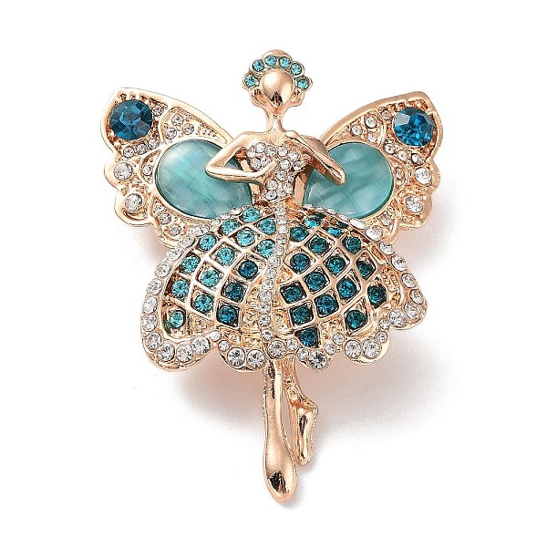 PandaHall Alloy Pave Rhinestone Brooch, Ballerina Girl, Aquamarine, 64x47.5x17.5~18mm, Hole: 6.5x6mm Alloy+Rhinestone Human Cyan
PandaHall Alloy Pave Rhinestone Brooch, Ballerina Girl, Aquamarine, 64x47.5x17.5~18mm, Hole: 6.5x6mm Alloy+Rhinestone Human Cyan