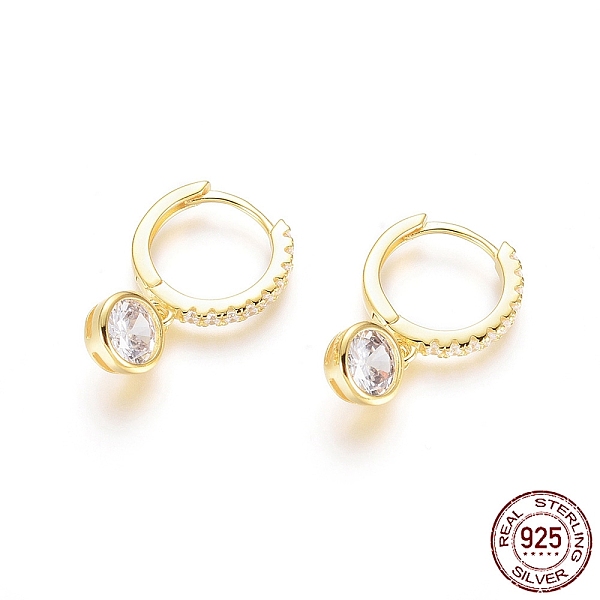 PandaHall 925 Sterling Silver Hoop Earrings, with Cubic Zirconia, Flat Round, Clear, Golden, 20mm, Pin: 0.7mm Sterling Silver Clear
PandaHall 925 Sterling Silver Hoop Earrings, with Cubic Zirconia, Flat Round, Clear, Golden, 20mm, Pin: 0.7mm Sterling Silver Clear