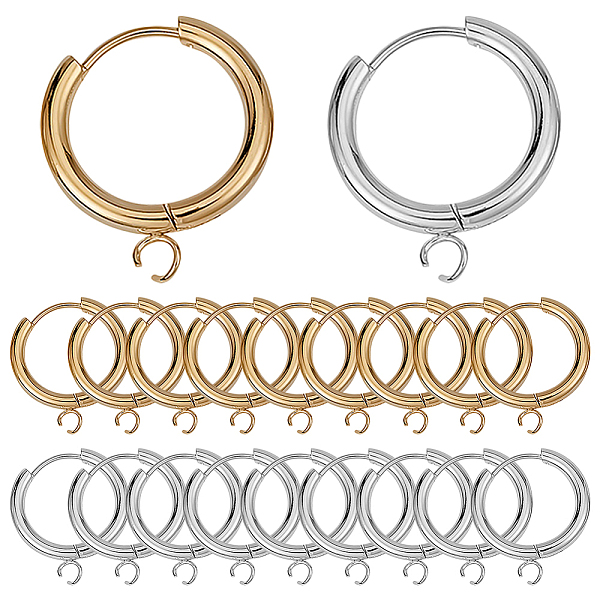 PandaHall SUNNYCLUE 12Pcs 2 Colors 201 Stainless Steel Huggie Hoop Earring Findings, with Horizontal Loop and 316 Surgical Stainless Steel...
PandaHall SUNNYCLUE 12Pcs 2 Colors 201 Stainless Steel Huggie Hoop Earring Findings, with Horizontal Loop and 316 Surgical Stainless Steel...