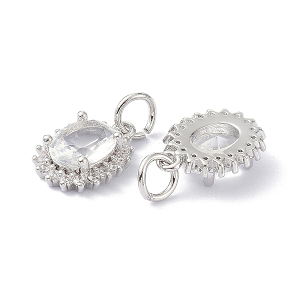 PandaHall Brass Cubic Zirconia Charms, with Jump Ring, Long-Lasting Plated, Lead Free & Cadmium Free, Oval, Real Platinum Plated, 13x9.5x4mm..., Clear
PandaHall Brass Cubic Zirconia Charms, with Jump Ring, Long-Lasting Plated, Lead Free & Cadmium Free, Oval, Real Platinum Plated, 13x9.5x4mm..., Clear