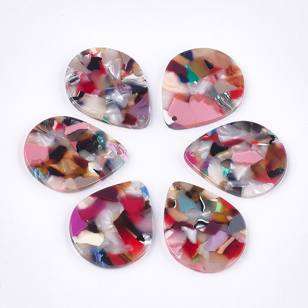 PandaHall Cellulose Acetate(Resin) Pendants, teardrop, Colorful, 29x23x2.5mm, Hole: 1.5mm Cellulose Acetate Teardrop
PandaHall Cellulose Acetate(Resin) Pendants, teardrop, Colorful, 29x23x2.5mm, Hole: 1.5mm Cellulose Acetate Teardrop