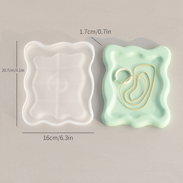 PandaHall DIY Food Grade Silicone Storage Plate Molds, Decoration Making, Resin Casting Molds, For UV Resin, Epoxy Resin Jewelry Making...
PandaHall DIY Food Grade Silicone Storage Plate Molds, Decoration Making, Resin Casting Molds, For UV Resin, Epoxy Resin Jewelry Making...