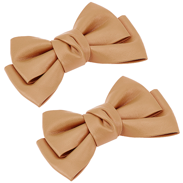 PandaHall Leather Bowknot Shoe Decorations, Detachable Shoe Buckle Clips, with Iron Findings, Peru, 75x116x30mm Leather Bowknot Brown
PandaHall Leather Bowknot Shoe Decorations, Detachable Shoe Buckle Clips, with Iron Findings, Peru, 75x116x30mm Leather Bowknot Brown
