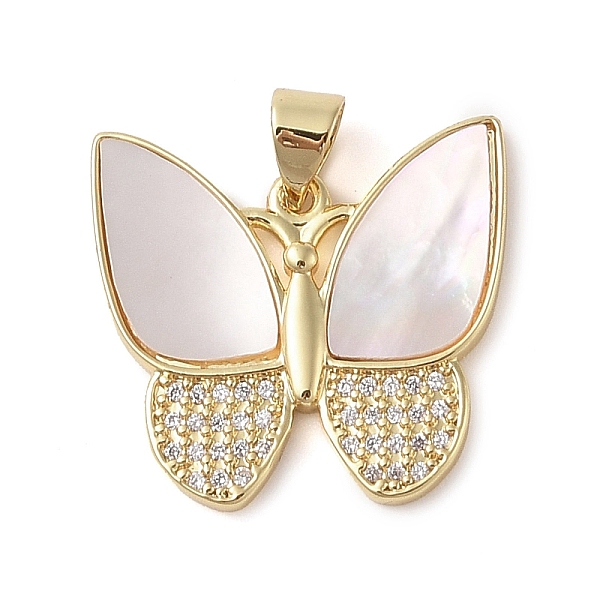 PandaHall Brass Micro Pave Clear Cubic Zirconia Pendants, with Shell, Butterfly, Real 18K Gold Plated, 20x21x2.5mm, Hole: 4mm Brass+Cubic...
PandaHall Brass Micro Pave Clear Cubic Zirconia Pendants, with Shell, Butterfly, Real 18K Gold Plated, 20x21x2.5mm, Hole: 4mm Brass+Cubic...