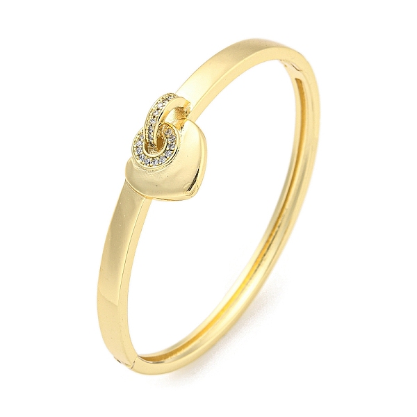 PandaHall Heart Brass Micro Pave Clear Cubic Zirconia Hinged Bangles for Women, Real 18K Gold Plated, Inner Diameter: 2 x 2-1/4 inch...
PandaHall Heart Brass Micro Pave Clear Cubic Zirconia Hinged Bangles for Women, Real 18K Gold Plated, Inner Diameter: 2 x 2-1/4 inch...