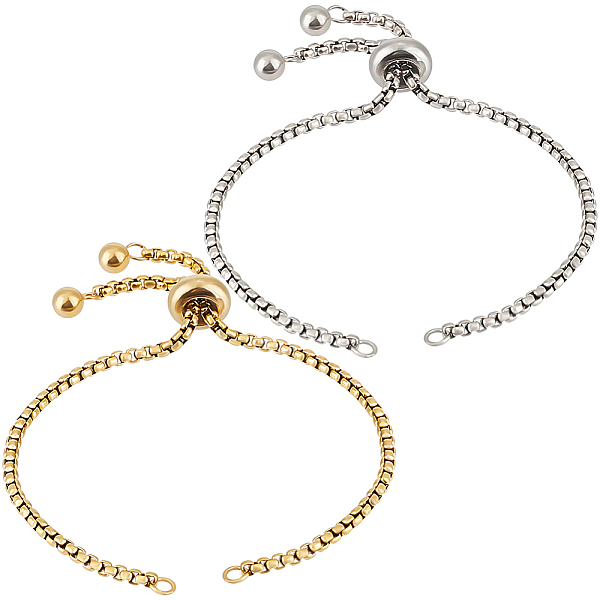 PandaHall Beebeecraft 1 Box 8Pcs 2 Colors Stainless Steel Slider Bracelet Bolo Bracelets Makings Chains 25.6cm Adjustable Extender Chain...
PandaHall Beebeecraft 1 Box 8Pcs 2 Colors Stainless Steel Slider Bracelet Bolo Bracelets Makings Chains 25.6cm Adjustable Extender Chain...
