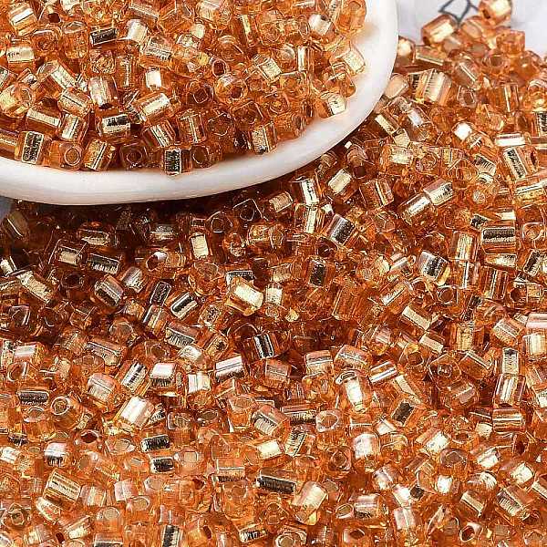 PandaHall Glass Seed Beads, Silver Lined, Square, Dark Orange, 3~3.5x2.5~3x2.5~3mm, Hole: 1mm, about 10714pcs/pound Glass
PandaHall Glass Seed Beads, Silver Lined, Square, Dark Orange, 3~3.5x2.5~3x2.5~3mm, Hole: 1mm, about 10714pcs/pound Glass