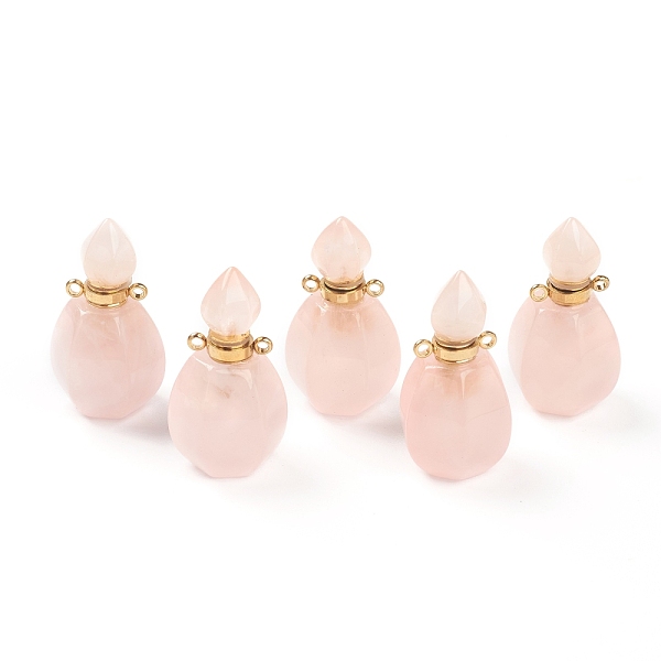 PandaHall Faceted Natural Rose Quartz Pendants, Openable Perfume Bottle, with Golden Tone Brass Findings, 32~33x17~18x16mm, Hole: 2mm...
PandaHall Faceted Natural Rose Quartz Pendants, Openable Perfume Bottle, with Golden Tone Brass Findings, 32~33x17~18x16mm, Hole: 2mm...
