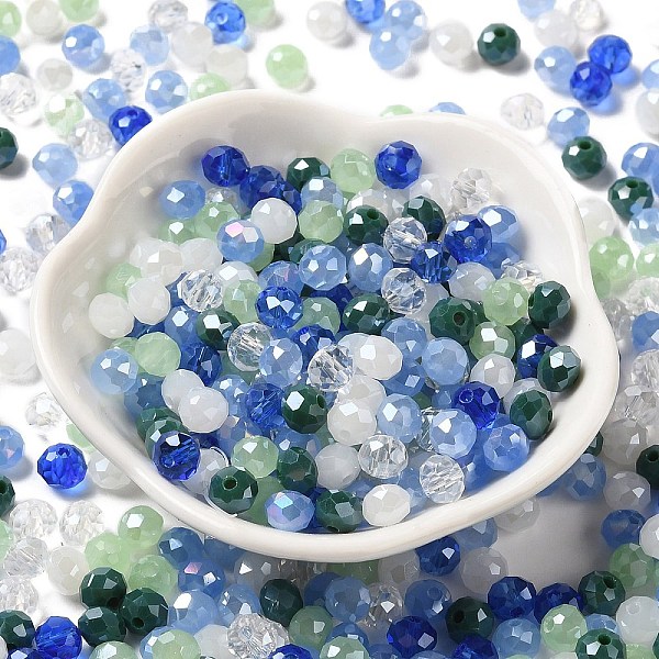 PandaHall Glass Beads, Faceted, Rondelle, Light Blue, 6x5mm, Hole: 1mm, about 280pcs/60g Glass Rondelle
PandaHall Glass Beads, Faceted, Rondelle, Light Blue, 6x5mm, Hole: 1mm, about 280pcs/60g Glass Rondelle