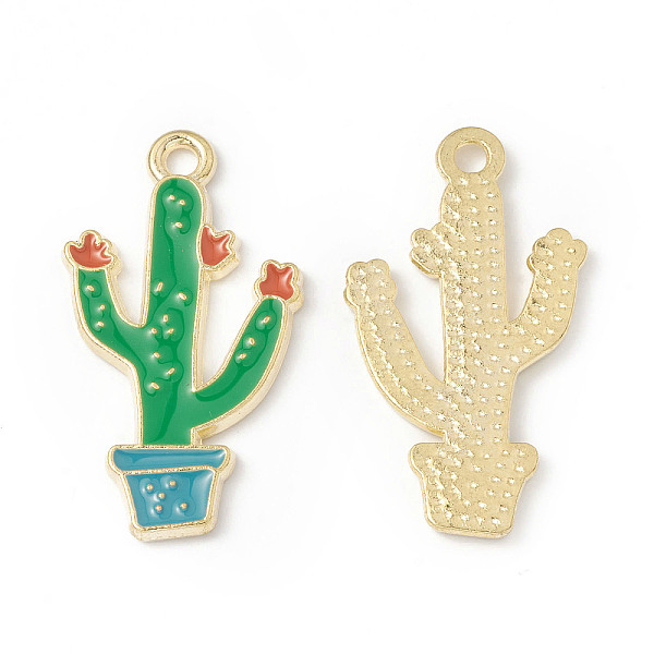 PandaHall Alloy Enamel Pendants, Cactus Charm, Golden, Dark Cyan, 29x16x1.5mm, Hole: 2mm Alloy+Enamel Cactus
PandaHall Alloy Enamel Pendants, Cactus Charm, Golden, Dark Cyan, 29x16x1.5mm, Hole: 2mm Alloy+Enamel Cactus