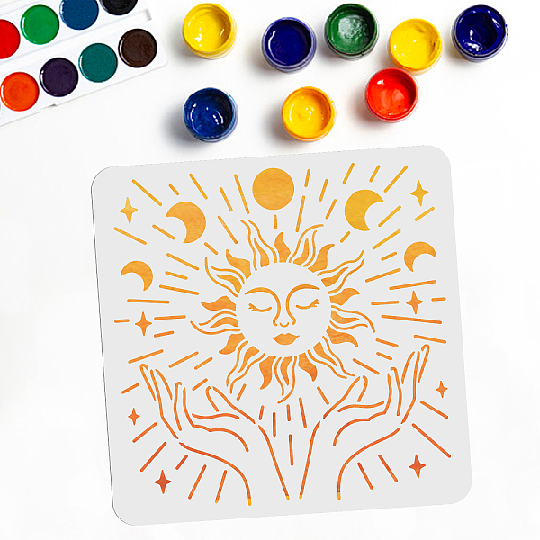 PandaHall PET Hollow Out Drawing Painting Stencils, for DIY Scrapbook, Photo Album, Sun Pattern, 300x300mm Plastic Sun
PandaHall PET Hollow Out Drawing Painting Stencils, for DIY Scrapbook, Photo Album, Sun Pattern, 300x300mm Plastic Sun