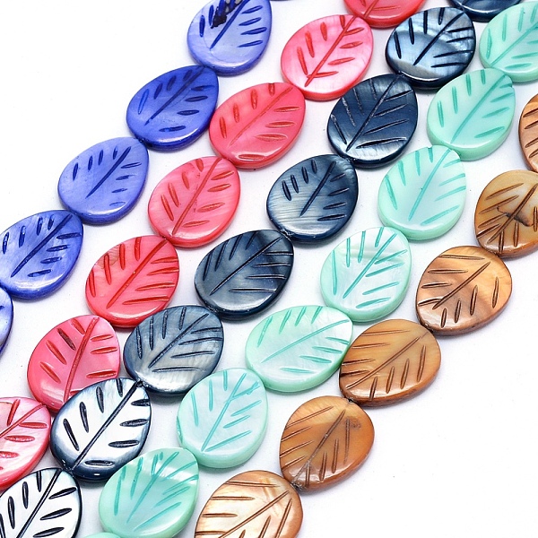 PandaHall Dyed Natural Shell Beads Strands, Leaf, Mixed Color, 20x15x4mm, Hole: 1mm, about 20pcs/strand, 15.7 inch(40cm) Other Sea Shell..., Multicolor
PandaHall Dyed Natural Shell Beads Strands, Leaf, Mixed Color, 20x15x4mm, Hole: 1mm, about 20pcs/strand, 15.7 inch(40cm) Other Sea Shell..., Multicolor