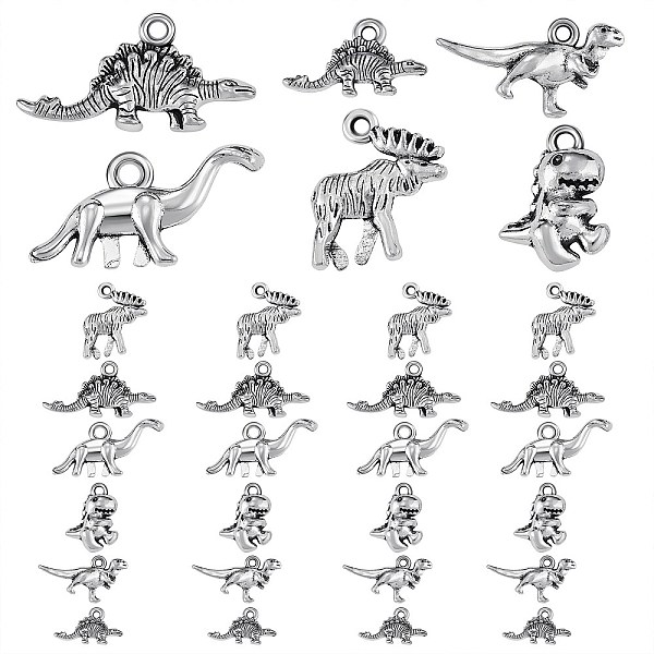 PandaHall 120Pcs 6 Style Tibetan Style Alloy Pendants, Cadmium Free & Nickel Free & Lead Free, Dinosaur, Antique Silver...
PandaHall 120Pcs 6 Style Tibetan Style Alloy Pendants, Cadmium Free & Nickel Free & Lead Free, Dinosaur, Antique Silver...