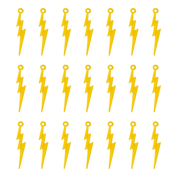 PandaHall Colorful Acrylic Pendants, Lightning Bolt, Yellow, 45x9x3mm, Hole: 2mm Acrylic Lightning Bolt Yellow
PandaHall Colorful Acrylic Pendants, Lightning Bolt, Yellow, 45x9x3mm, Hole: 2mm Acrylic Lightning Bolt Yellow