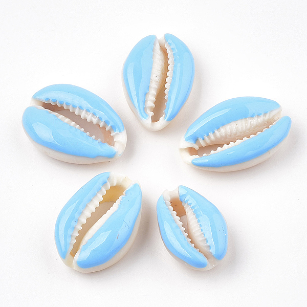 PandaHall Natural Cowrie Shell Beads, with Enamel, No Hole/Undrilled, Light Sky Blue, 20~26x13~18x5~7mm Cowrie Shell Shell Shape Blue
PandaHall Natural Cowrie Shell Beads, with Enamel, No Hole/Undrilled, Light Sky Blue, 20~26x13~18x5~7mm Cowrie Shell Shell Shape Blue
