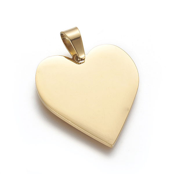 PandaHall Ion Plating(IP) 304 Stainless Steel Stamping Blank Tag Pendants, Heart, Golden, 25x23.5x1.4mm, Hole: 4x7mm 304 Stainless Steel...
PandaHall Ion Plating(IP) 304 Stainless Steel Stamping Blank Tag Pendants, Heart, Golden, 25x23.5x1.4mm, Hole: 4x7mm 304 Stainless Steel...