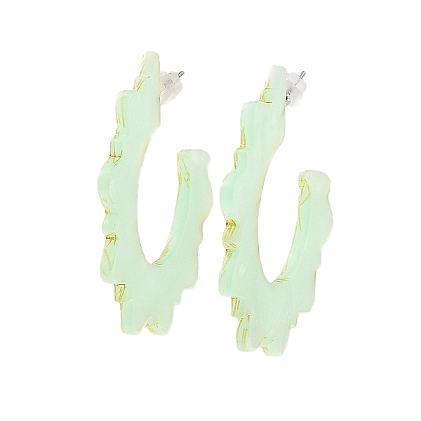 PandaHall Acrylic Sun Stud Earrings, Half Hoop Earrings with 304 Stainless Steel Pins, Aquamarine, 44.5x2mm Acrylic Sun Green
PandaHall Acrylic Sun Stud Earrings, Half Hoop Earrings with 304 Stainless Steel Pins, Aquamarine, 44.5x2mm Acrylic Sun Green