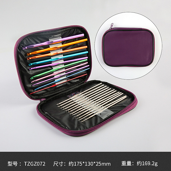 PandaHall DIY Knitting Needles Sets, Inlcuding Stainless Steel & Aluminum Alloy Hook Needles, Purple, 125~145x0.6~6.5mm, 22pcs/set Stainless...
PandaHall DIY Knitting Needles Sets, Inlcuding Stainless Steel & Aluminum Alloy Hook Needles, Purple, 125~145x0.6~6.5mm, 22pcs/set Stainless...