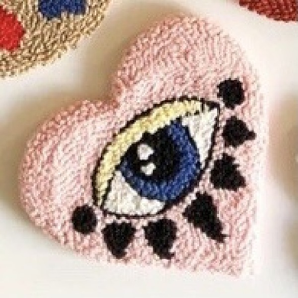 PandaHall Coaster Punch Embroidery Beginner Kits, including Embroidery Fabric & Yarn, Punch Needle, Instruction Sheet, Heart with Evil Eye...
PandaHall Coaster Punch Embroidery Beginner Kits, including Embroidery Fabric & Yarn, Punch Needle, Instruction Sheet, Heart with Evil Eye...