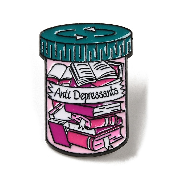 PandaHall Enamel Pins, Black Alloy Badge for Backpack Clothes, Word Anti-Depressant , Bottle, 29.5x20.5x1.5mm Alloy+Enamel Bottle Pink
PandaHall Enamel Pins, Black Alloy Badge for Backpack Clothes, Word Anti-Depressant , Bottle, 29.5x20.5x1.5mm Alloy+Enamel Bottle Pink