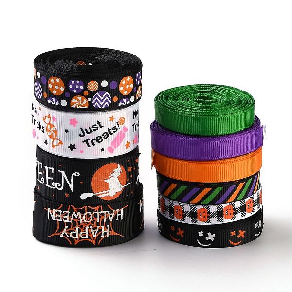 PandaHall 10 Rolls Halloween Grosgrain Ribbons, Polyester Ribbons, for Gift Wrapping, Crafts Accessories, Mixed Color, 3/8 inch(10mm), 5/8..., Multicolor
PandaHall 10 Rolls Halloween Grosgrain Ribbons, Polyester Ribbons, for Gift Wrapping, Crafts Accessories, Mixed Color, 3/8 inch(10mm), 5/8..., Multicolor