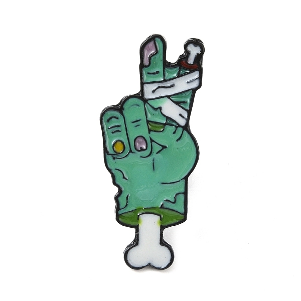 PandaHall Halloween Enamel Pins, Black Alloy Brooches, for Backpack Clothes, Zombie Hand, 33x14x2mm Alloy+Enamel Others
PandaHall Halloween Enamel Pins, Black Alloy Brooches, for Backpack Clothes, Zombie Hand, 33x14x2mm Alloy+Enamel Others