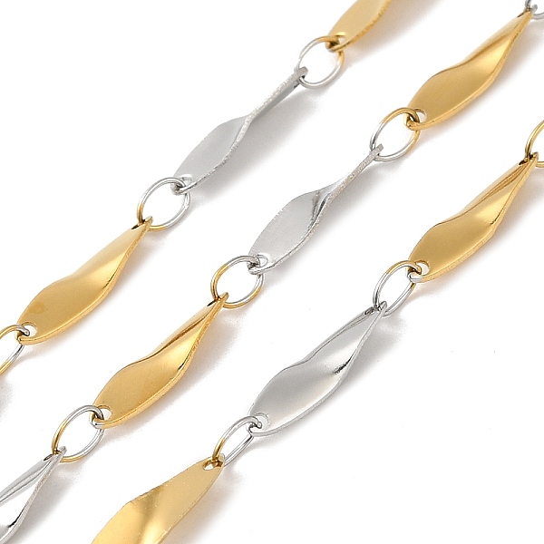 PandaHall Ion Plating(IP) 304 Stainless Steel Twist Oval Link Chains, Soldered, with Spool, Golden & Stainless Steel Color, 12x3x0.4mm...
PandaHall Ion Plating(IP) 304 Stainless Steel Twist Oval Link Chains, Soldered, with Spool, Golden & Stainless Steel Color, 12x3x0.4mm...