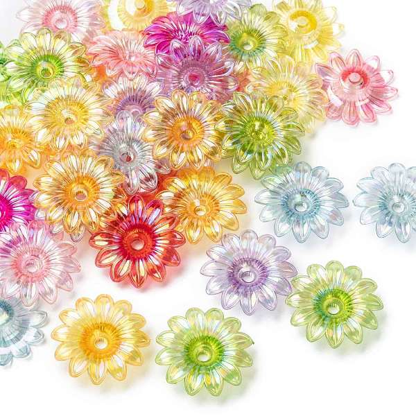 PandaHall Transparent Acrylic Beads, AB Color, Flower, Mixed Color, 34x34x9mm, Hole: 4mm, about 260pcs/500g Acrylic Flower Multicolor
PandaHall Transparent Acrylic Beads, AB Color, Flower, Mixed Color, 34x34x9mm, Hole: 4mm, about 260pcs/500g Acrylic Flower Multicolor
