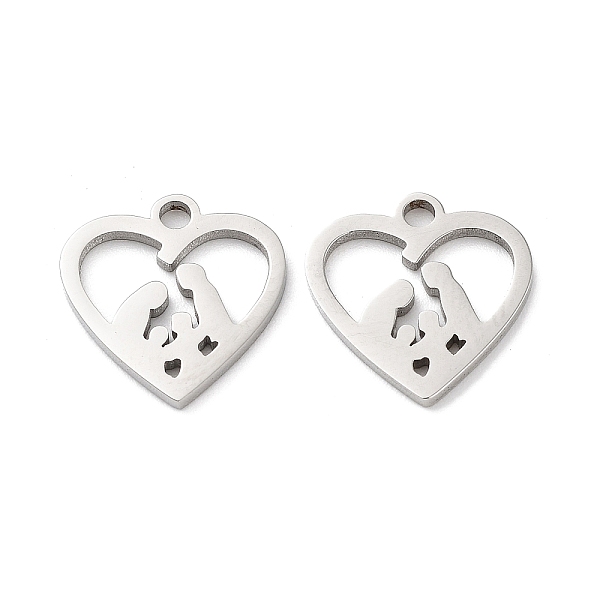 PandaHall 316 Surgical Stainless Steel Charms, Manual Polishing, Laser Cut, Heart with Family Charms, Stainless Steel Color, 12.5x12.5x1mm...
PandaHall 316 Surgical Stainless Steel Charms, Manual Polishing, Laser Cut, Heart with Family Charms, Stainless Steel Color, 12.5x12.5x1mm...