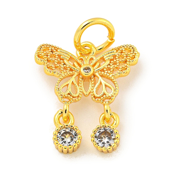 PandaHall Brass Cubic Zirconia Pendants, with Jump Ring, Long-Lasting Plated, Lead Free & Cadmium Free, Butterfly Charms, with Jump Ring..., Clear
PandaHall Brass Cubic Zirconia Pendants, with Jump Ring, Long-Lasting Plated, Lead Free & Cadmium Free, Butterfly Charms, with Jump Ring..., Clear