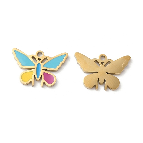 PandaHall Ion Plating(IP) 316L Surgical Stainless Steel Pendants, with Enamel, Butterfly Charm, Deep Sky Blue, 10x15.4x1.4mm, Hole: 1.2mm...
PandaHall Ion Plating(IP) 316L Surgical Stainless Steel Pendants, with Enamel, Butterfly Charm, Deep Sky Blue, 10x15.4x1.4mm, Hole: 1.2mm...