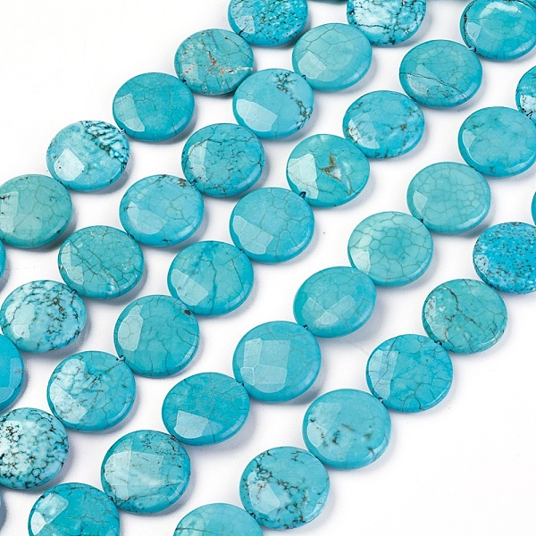PandaHall Natural Magnesite Beads Strands, Dyed & Heated, Faceted, Flat Round, 20x5~6mm, Hole: 1.4mm, about 20pcs/strand, 15.3 inch(39cm)..., Blue
PandaHall Natural Magnesite Beads Strands, Dyed & Heated, Faceted, Flat Round, 20x5~6mm, Hole: 1.4mm, about 20pcs/strand, 15.3 inch(39cm)..., Blue