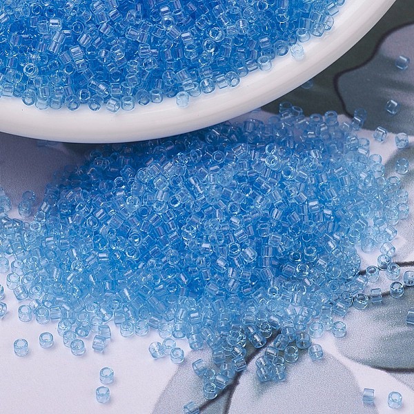 PandaHall MIYUKI Delica Beads, Cylinder, Japanese Seed Beads, 11/0, (DB0706) Transparent Aqua, 1.3x1.6mm, Hole: 0.8mm, about 10000pcs/bag..., Cyan
PandaHall MIYUKI Delica Beads, Cylinder, Japanese Seed Beads, 11/0, (DB0706) Transparent Aqua, 1.3x1.6mm, Hole: 0.8mm, about 10000pcs/bag..., Cyan