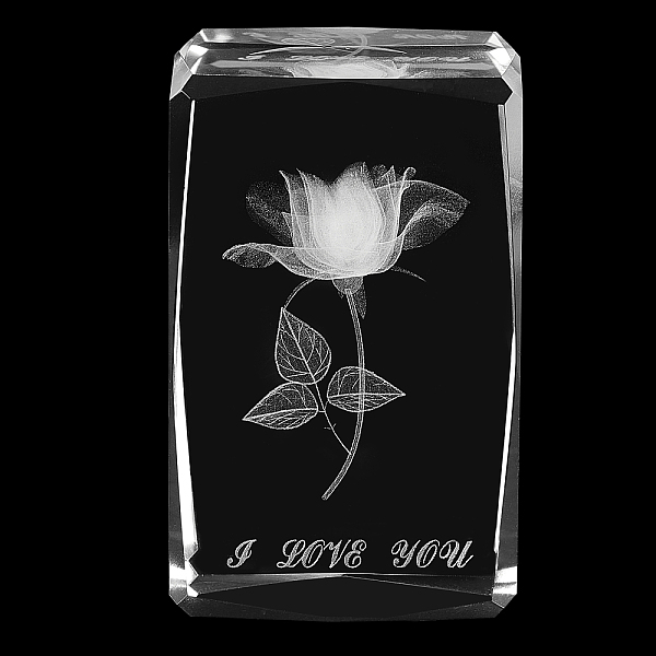 PandaHall Transparent Glass Display Decorations, for Valentine's Day, Rectangle with Rose & Word I Love You, Clear, 8x5x5cm Glass Flower...
PandaHall Transparent Glass Display Decorations, for Valentine's Day, Rectangle with Rose & Word I Love You, Clear, 8x5x5cm Glass Flower...
