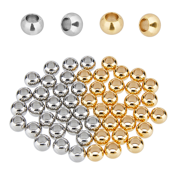 PandaHall DICOSMETIC 50Pcs Round Spacer Beads 8mm Gold Metal Spacer Beads 2 Colors Stainless Steel Loose Ball Beads 4mm Large Hole Beads for...
PandaHall DICOSMETIC 50Pcs Round Spacer Beads 8mm Gold Metal Spacer Beads 2 Colors Stainless Steel Loose Ball Beads 4mm Large Hole Beads for...